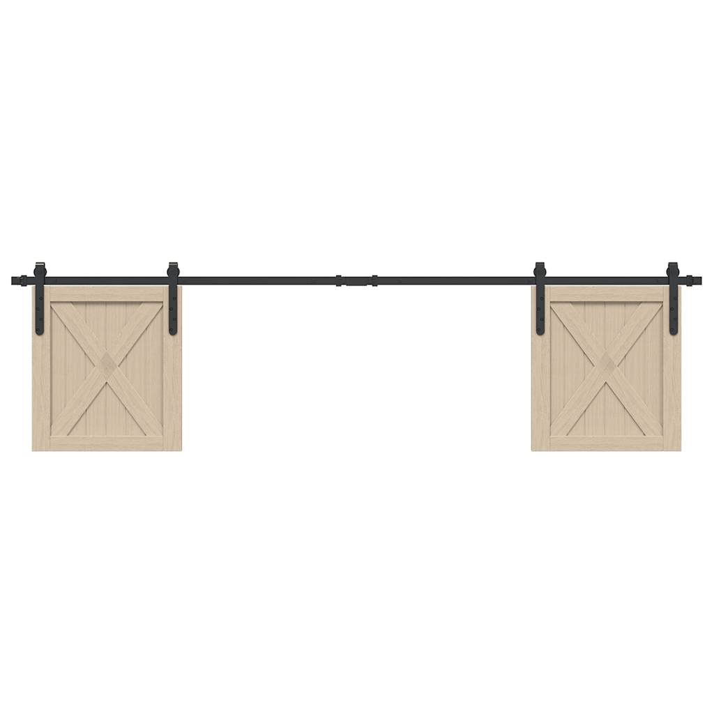 Ophangset voor schuifdeur 200 cm koolstofstaal is nu te koop bij PeponiXL, paradijselijk wonen!