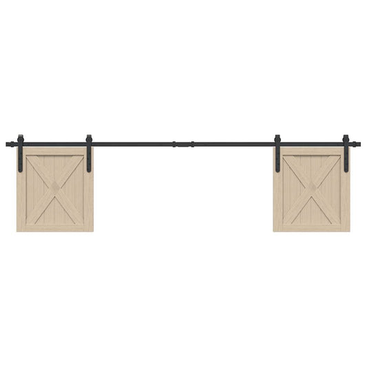 Ophangset voor schuifdeur 200 cm koolstofstaal is nu te koop bij PeponiXL, paradijselijk wonen!