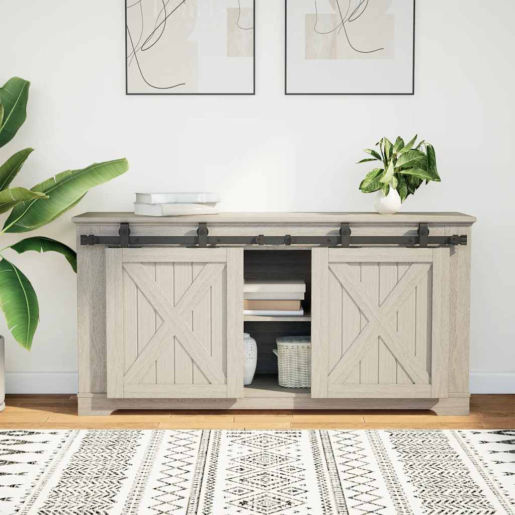 Ophangset voor schuifdeur 122 cm koolstofstaal is nu te koop bij PeponiXL, paradijselijk wonen!