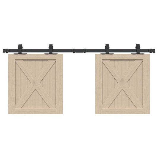 Ophangset voor schuifdeur 122 cm koolstofstaal is nu te koop bij PeponiXL, paradijselijk wonen!