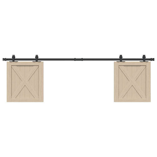 Ophangset voor schuifdeur 183 cm koolstofstaal is nu te koop bij PeponiXL, paradijselijk wonen!