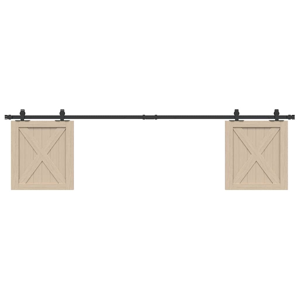 Ophangset voor schuifdeur 200 cm koolstofstaal is nu te koop bij PeponiXL, paradijselijk wonen!