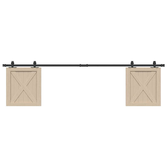 Ophangset voor schuifdeur 200 cm koolstofstaal is nu te koop bij PeponiXL, paradijselijk wonen!