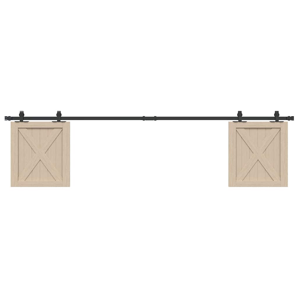 Ophangset voor schuifdeur 213 cm koolstofstaal is nu te koop bij PeponiXL, paradijselijk wonen!