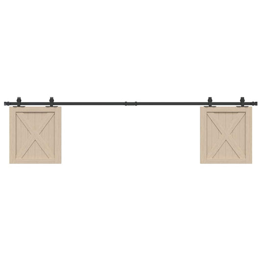 Ophangset voor schuifdeur 213 cm koolstofstaal is nu te koop bij PeponiXL, paradijselijk wonen!
