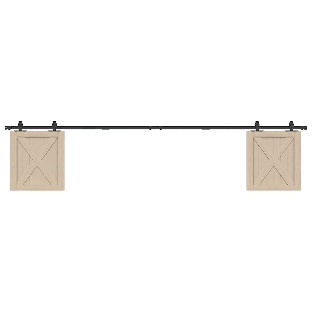 Ophangset voor schuifdeur 244 cm koolstofstaal is nu te koop bij PeponiXL, paradijselijk wonen!