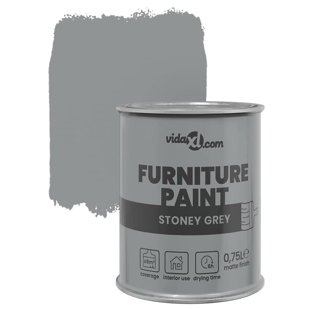 Meubelverf Grijs 0,75 L Wandprint is nu te koop bij PeponiXL, paradijselijk wonen!