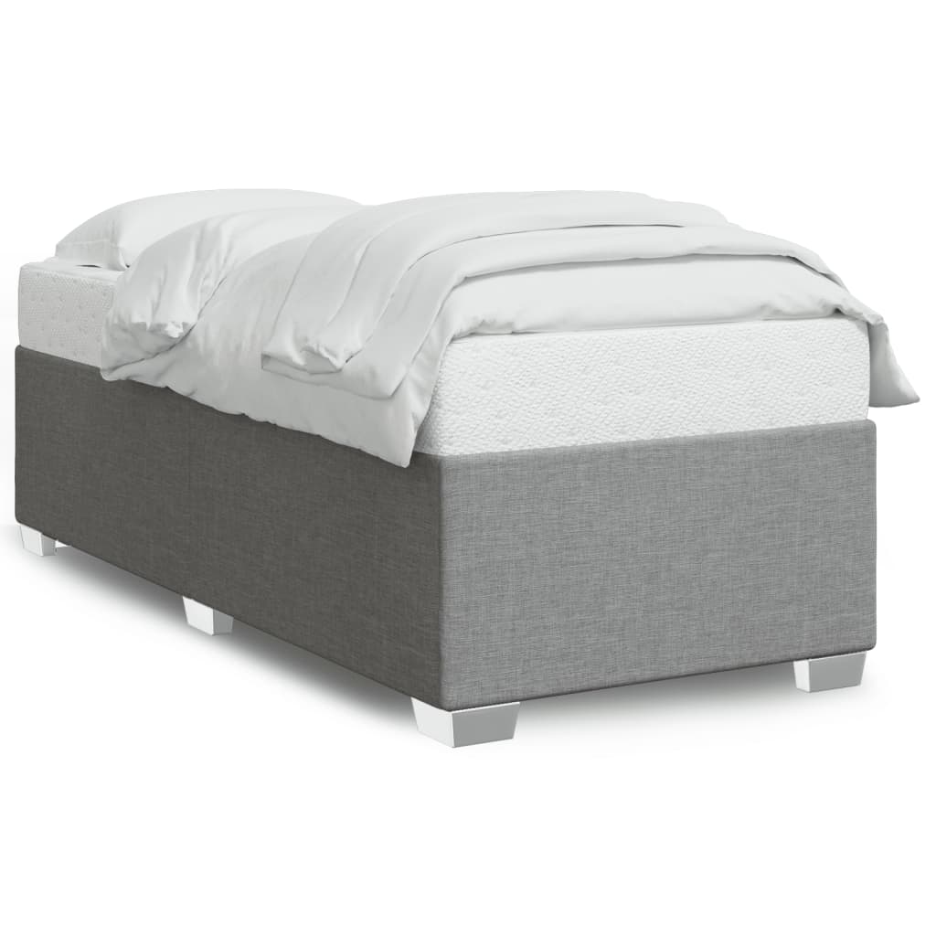 Bedframe zonder matras 80x200 cm stof lichtgrijs is nu te koop bij PeponiXL, paradijselijk wonen!
