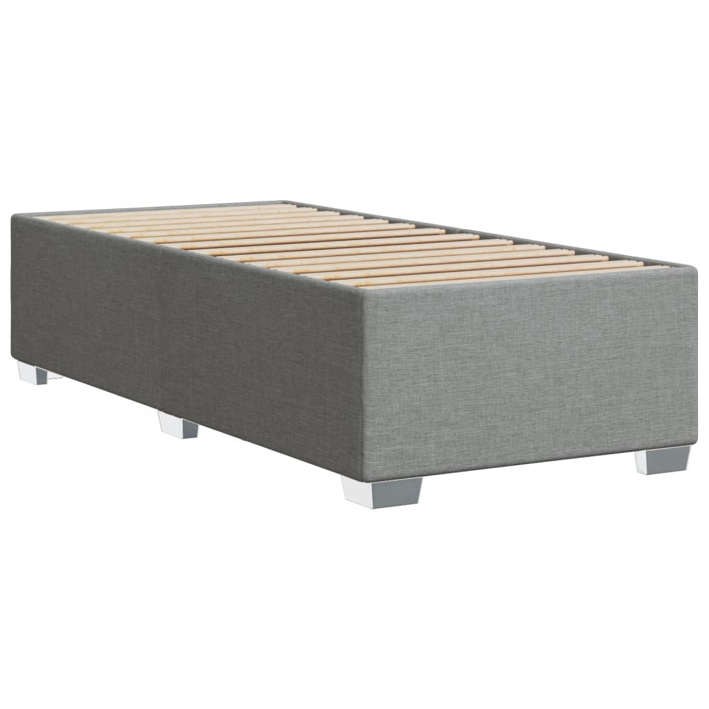 Bedframe zonder matras 80x200 cm stof lichtgrijs is nu te koop bij PeponiXL, paradijselijk wonen!