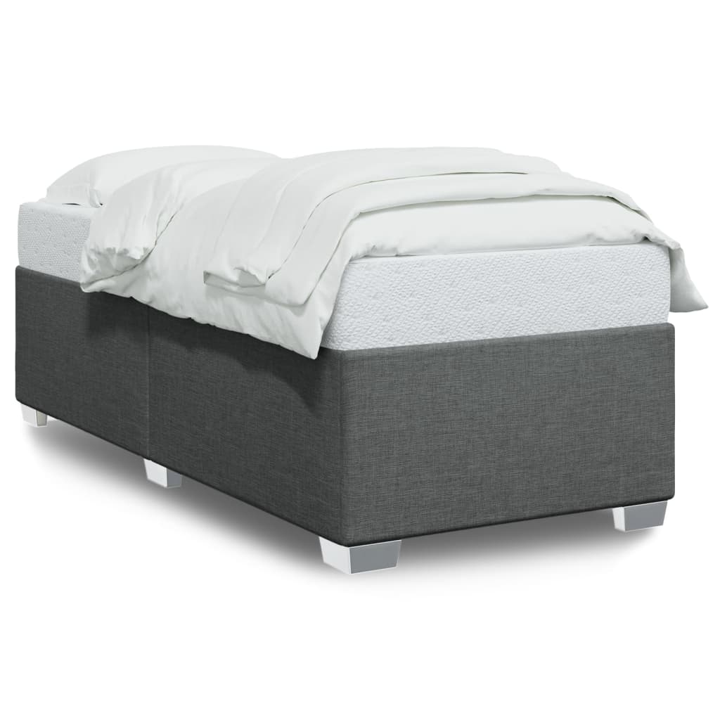 Bedframe zonder matras 80x200 cm stof donkergrijs is nu te koop bij PeponiXL, paradijselijk wonen!