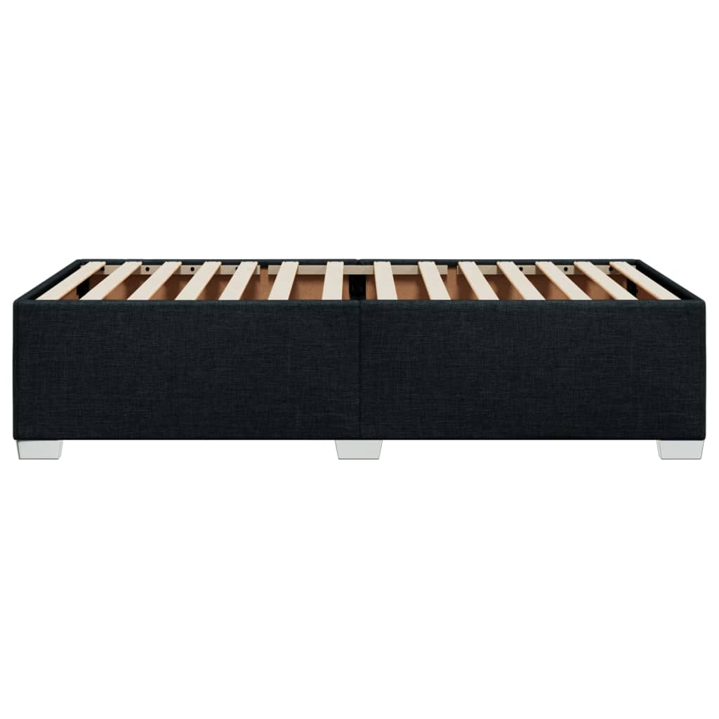 Bedframe zonder matras 80x200 cm stof zwart is nu te koop bij PeponiXL, paradijselijk wonen!
