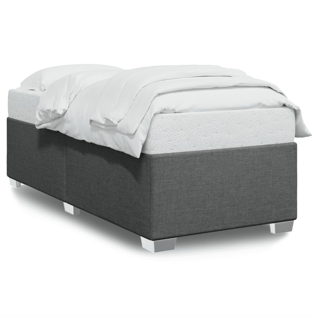 Bedframe zonder matras 90x190 cm stof donkergrijs is nu te koop bij PeponiXL, paradijselijk wonen!