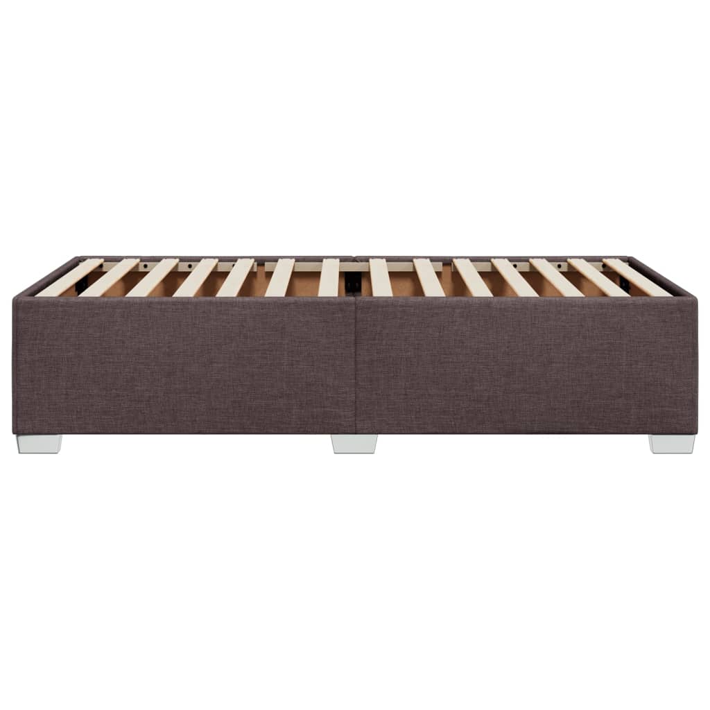 Bedframe zonder matras 90x190 cm stof donkerbruin is nu te koop bij PeponiXL, paradijselijk wonen!
