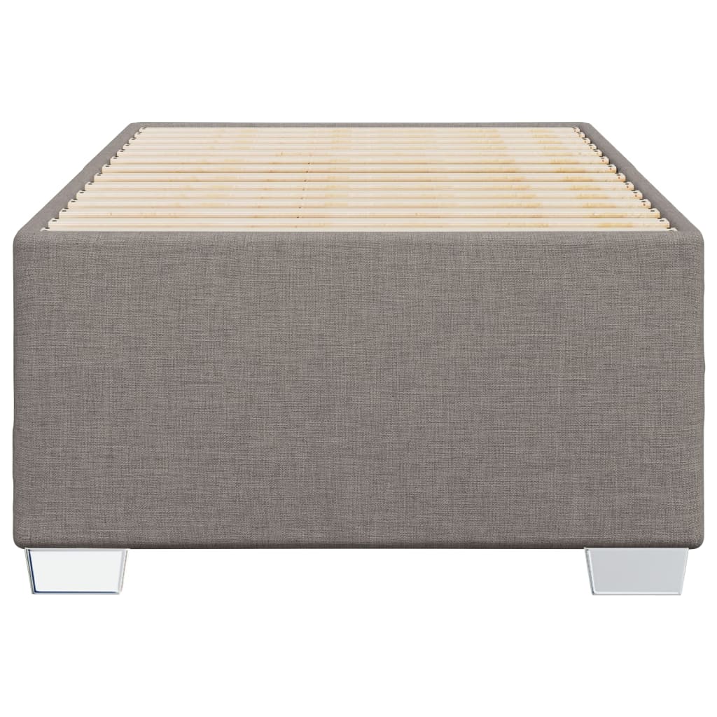 Bedframe zonder matras 90x190 cm stof taupe is nu te koop bij PeponiXL, paradijselijk wonen!