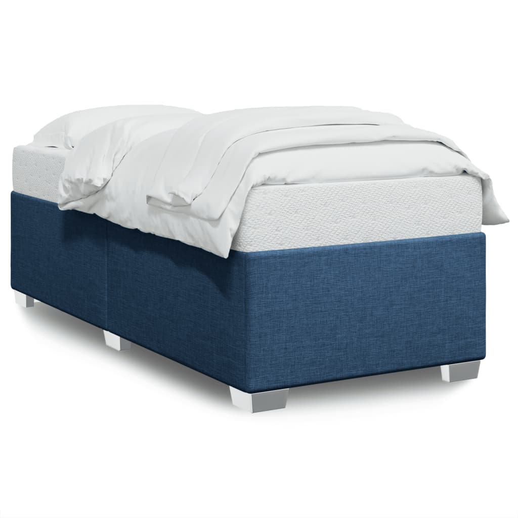 Bedframe zonder matras 90x190 cm stof blauw is nu te koop bij PeponiXL, paradijselijk wonen!