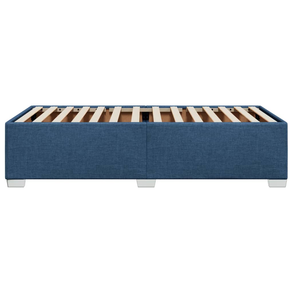 Bedframe zonder matras 90x190 cm stof blauw is nu te koop bij PeponiXL, paradijselijk wonen!