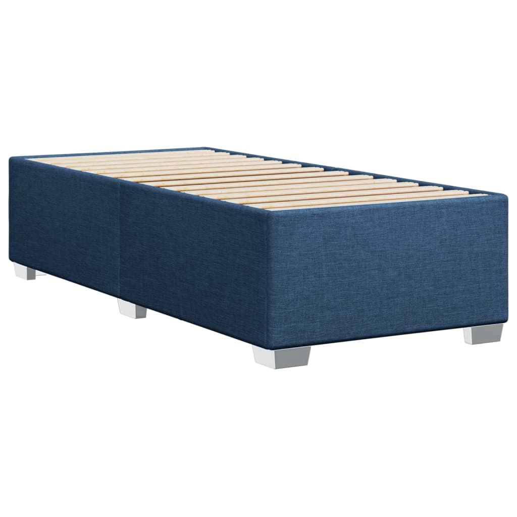 Bedframe zonder matras 90x190 cm stof blauw is nu te koop bij PeponiXL, paradijselijk wonen!