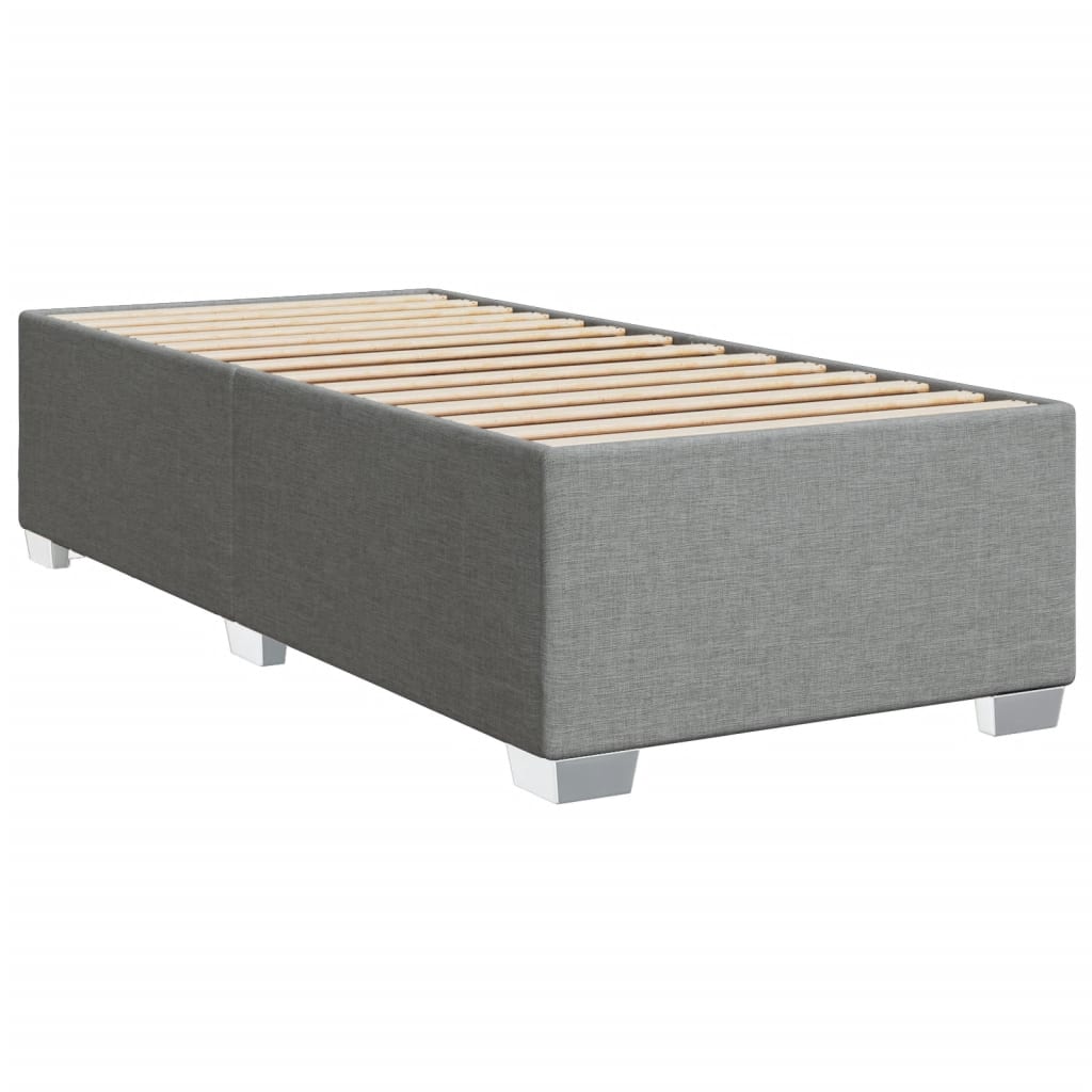 Bedframe zonder matras 90x200 cm stof lichtgrijs is nu te koop bij PeponiXL, paradijselijk wonen!
