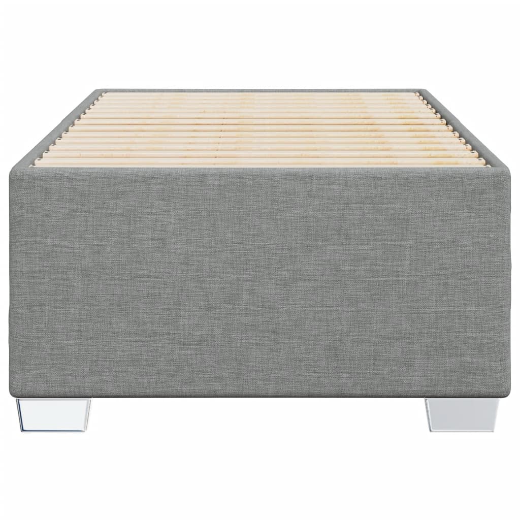 Bedframe zonder matras 90x200 cm stof lichtgrijs is nu te koop bij PeponiXL, paradijselijk wonen!