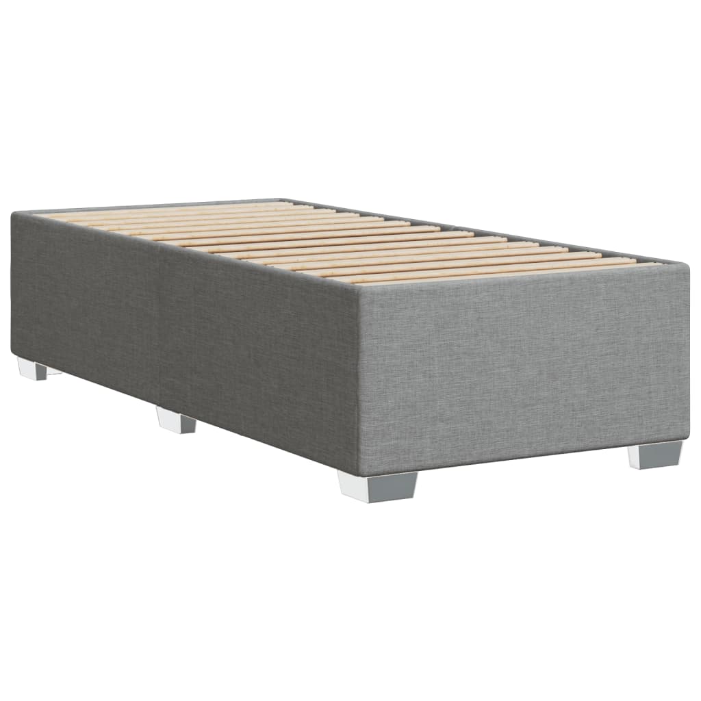 Bedframe zonder matras 90x200 cm stof lichtgrijs is nu te koop bij PeponiXL, paradijselijk wonen!