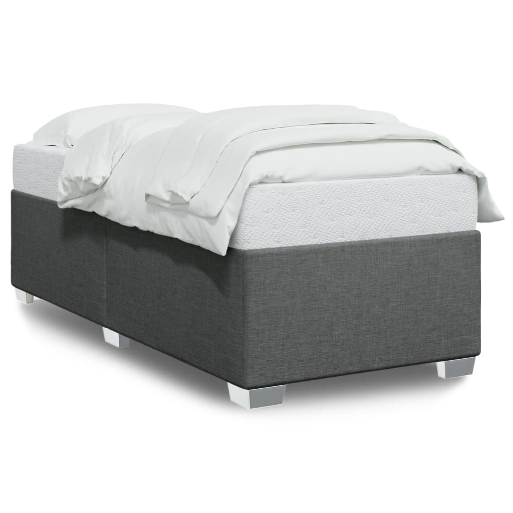 Bedframe zonder matras 90x200 cm stof donkergrijs is nu te koop bij PeponiXL, paradijselijk wonen!