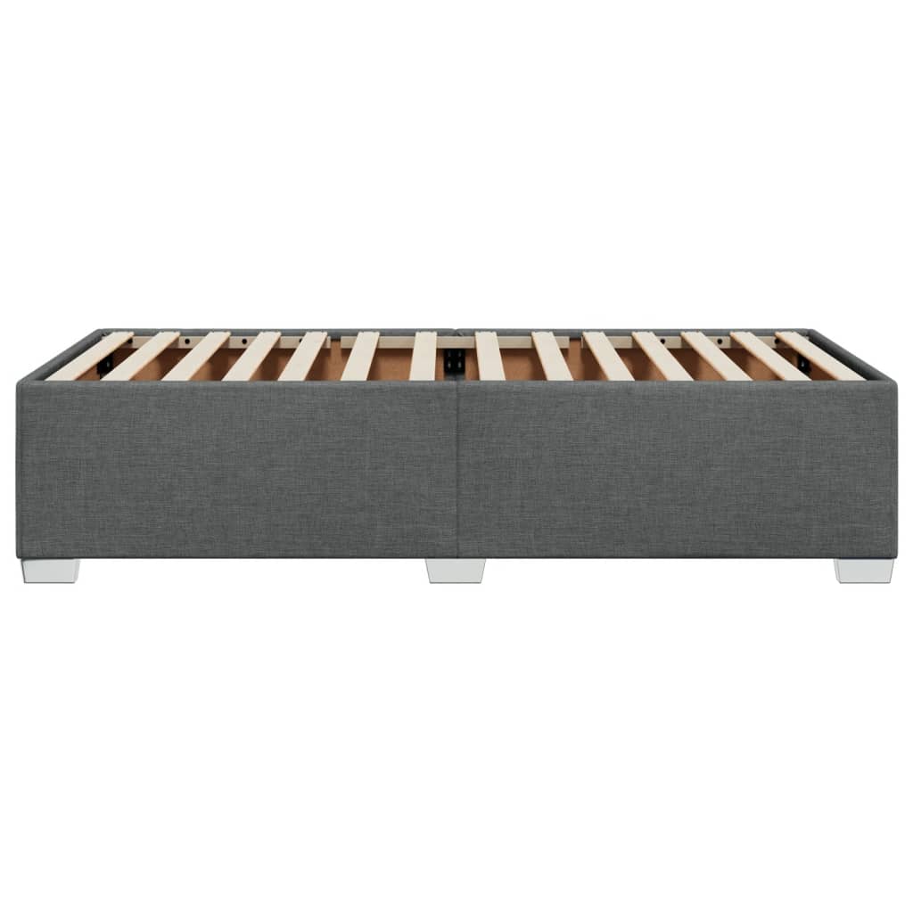Bedframe zonder matras 90x200 cm stof donkergrijs is nu te koop bij PeponiXL, paradijselijk wonen!