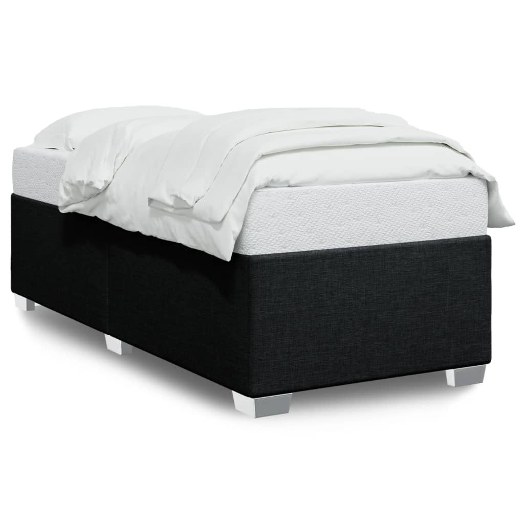 Bedframe zonder matras 90x200 cm stof zwart is nu te koop bij PeponiXL, paradijselijk wonen!