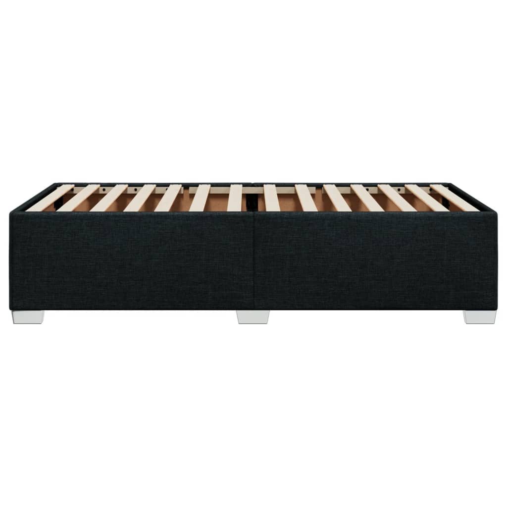 Bedframe zonder matras 90x200 cm stof zwart is nu te koop bij PeponiXL, paradijselijk wonen!