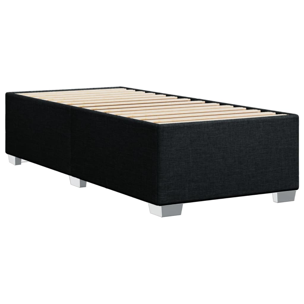 Bedframe zonder matras 90x200 cm stof zwart is nu te koop bij PeponiXL, paradijselijk wonen!