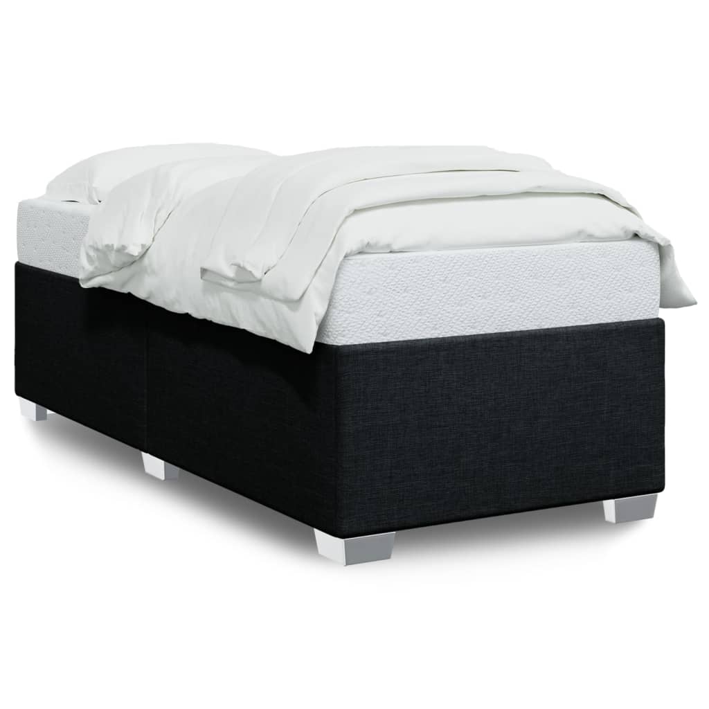 Bedframe zonder matras 90x200 cm stof zwart is nu te koop bij PeponiXL, paradijselijk wonen!