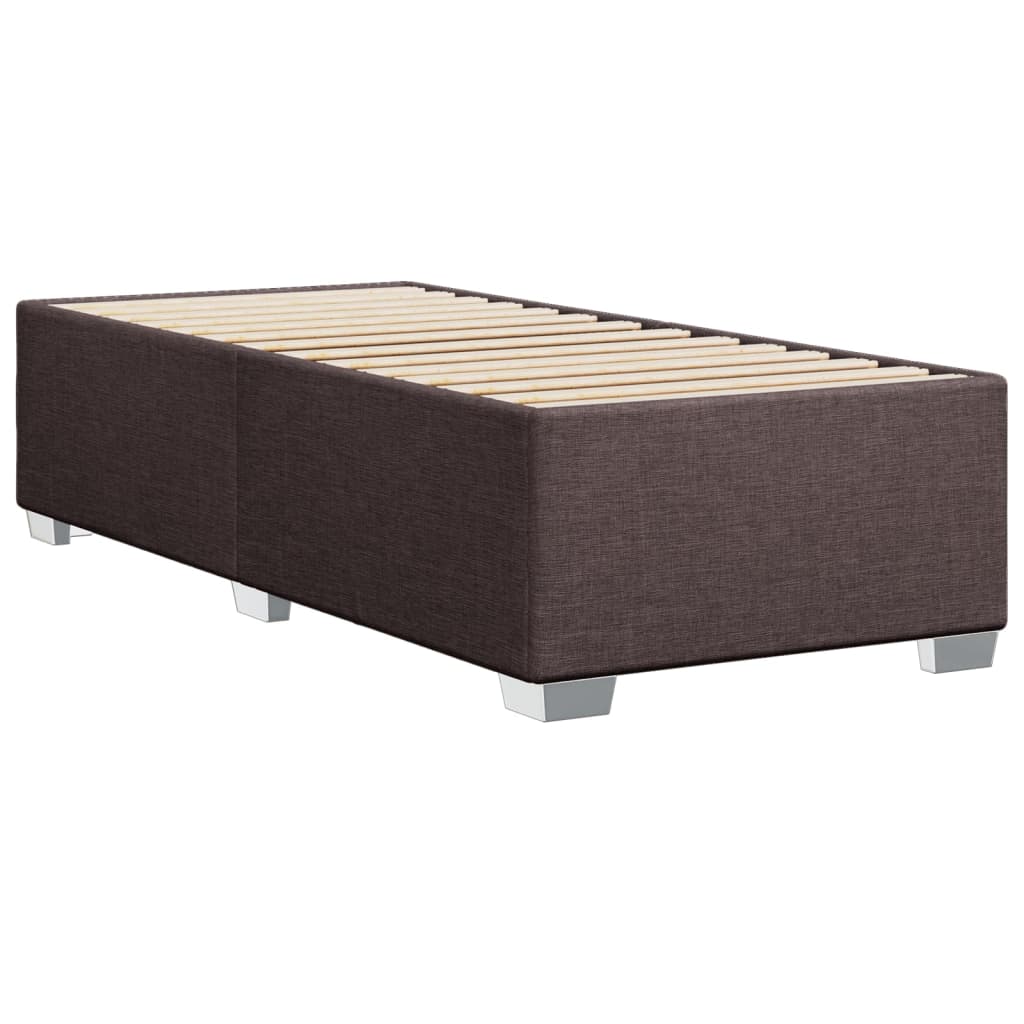Bedframe zonder matras 90x200 cm stof donkerbruin is nu te koop bij PeponiXL, paradijselijk wonen!