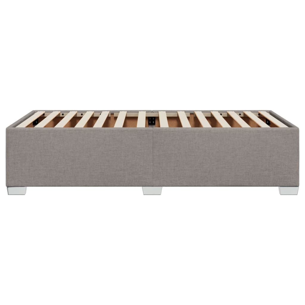 Bedframe zonder matras 90x200 cm stof taupe is nu te koop bij PeponiXL, paradijselijk wonen!