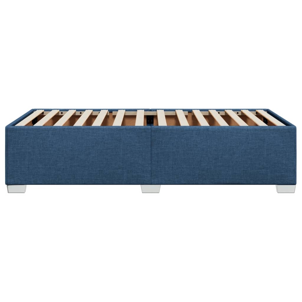 Bedframe zonder matras 90x200 cm stof blauw is nu te koop bij PeponiXL, paradijselijk wonen!