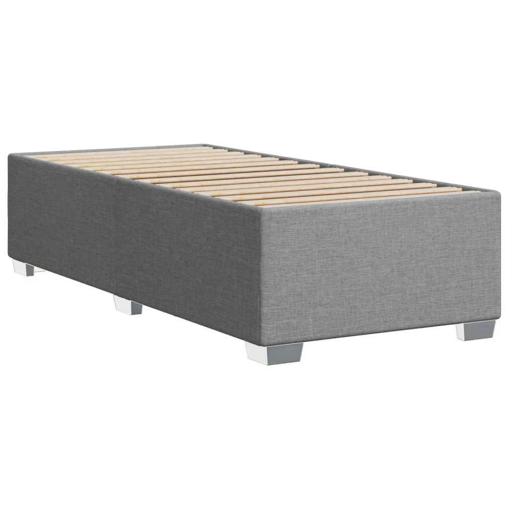 Bedframe zonder matras 100x200 cm stof lichtgrijs is nu te koop bij PeponiXL, paradijselijk wonen!