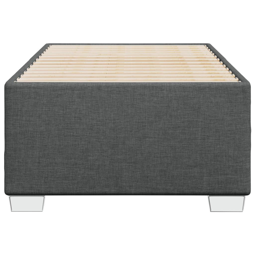 Bedframe zonder matras 100x200 cm stof donkergrijs is nu te koop bij PeponiXL, paradijselijk wonen!