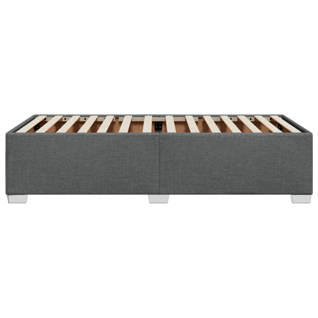 Bedframe zonder matras 100x200 cm stof donkergrijs is nu te koop bij PeponiXL, paradijselijk wonen!