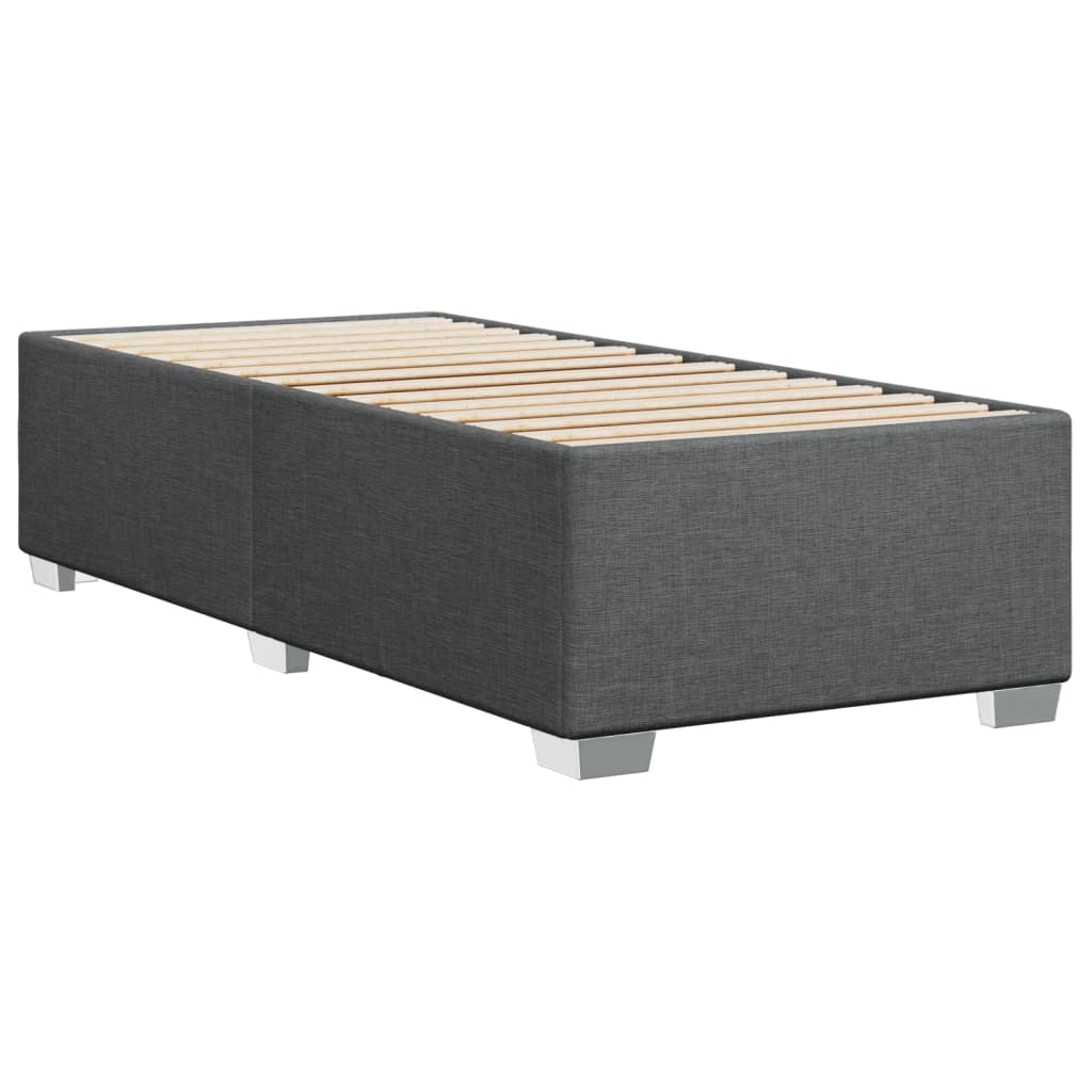 Bedframe zonder matras 100x200 cm stof donkergrijs is nu te koop bij PeponiXL, paradijselijk wonen!