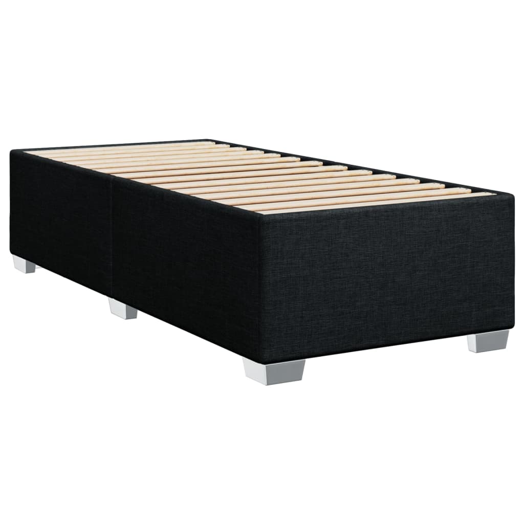 Bedframe zonder matras 100x200 cm stof zwart is nu te koop bij PeponiXL, paradijselijk wonen!