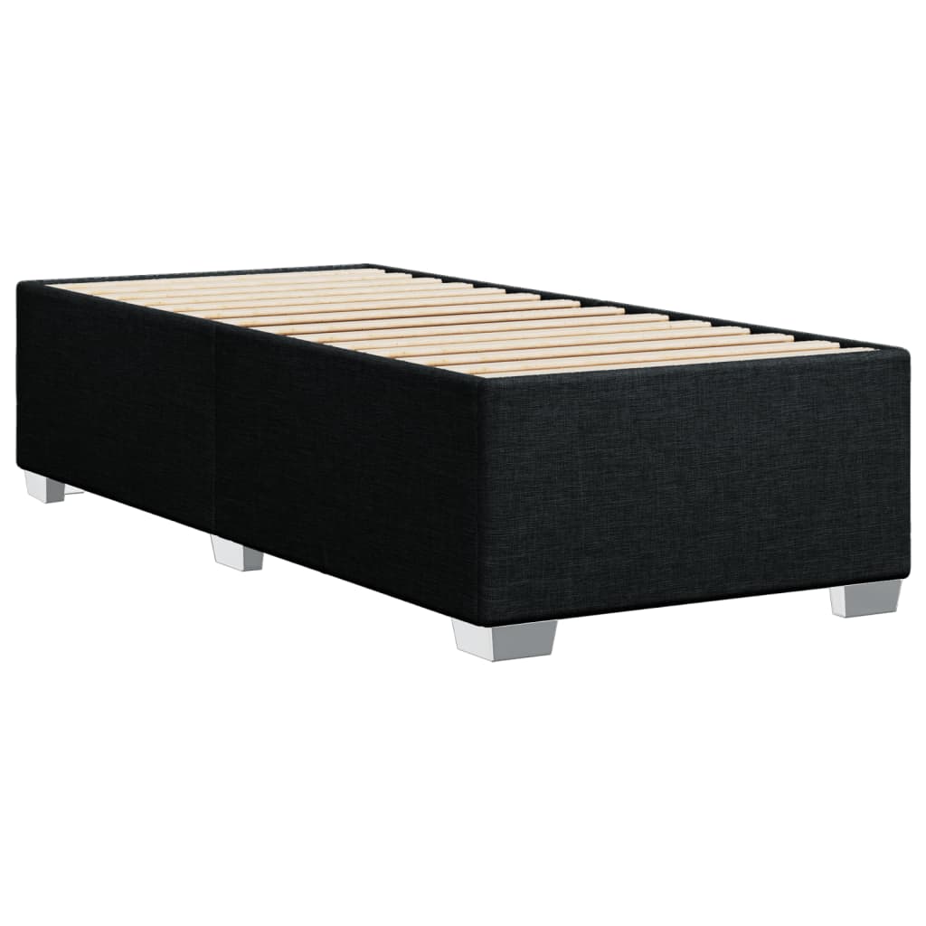 Bedframe zonder matras 100x200 cm stof zwart is nu te koop bij PeponiXL, paradijselijk wonen!