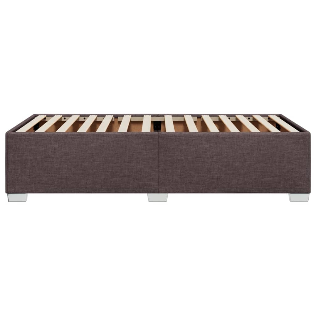 Bedframe zonder matras 100x200 cm stof donkerbruin is nu te koop bij PeponiXL, paradijselijk wonen!