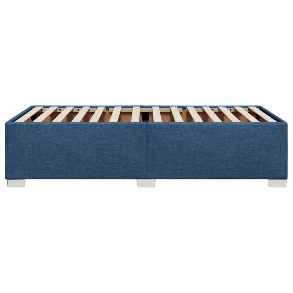 Bedframe zonder matras 100x200 cm stof blauw is nu te koop bij PeponiXL, paradijselijk wonen!