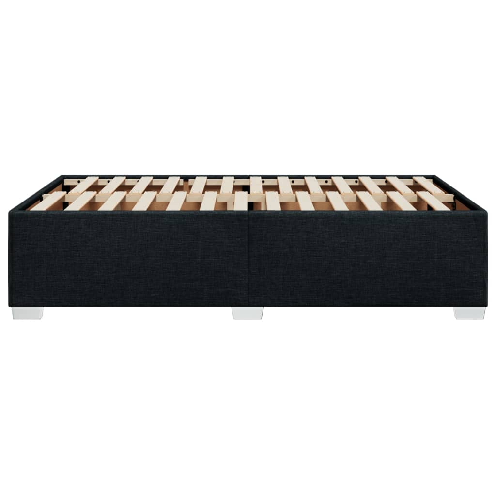 Bedframe zonder matras 120x190 cm stof zwart is nu te koop bij PeponiXL, paradijselijk wonen!