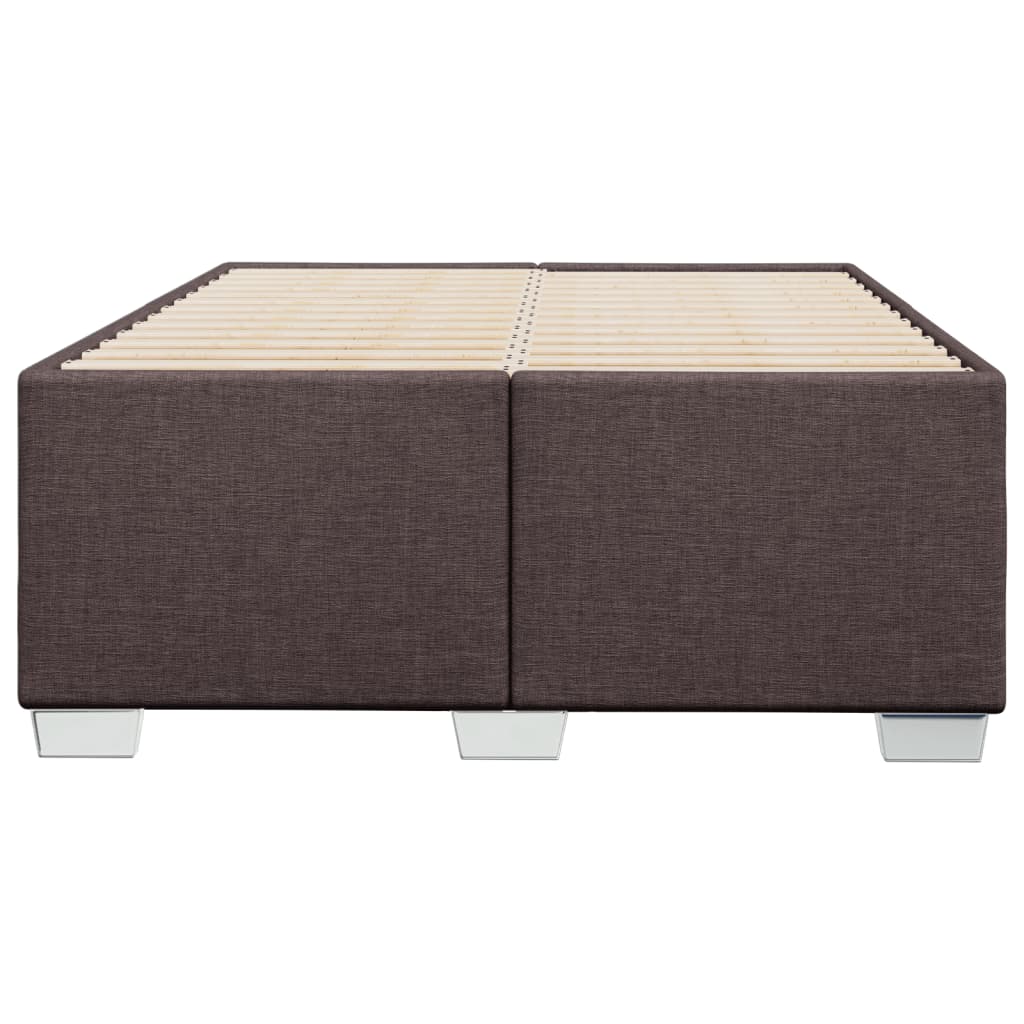Bedframe zonder matras 120x190 cm stof donkerbruin is nu te koop bij PeponiXL, paradijselijk wonen!