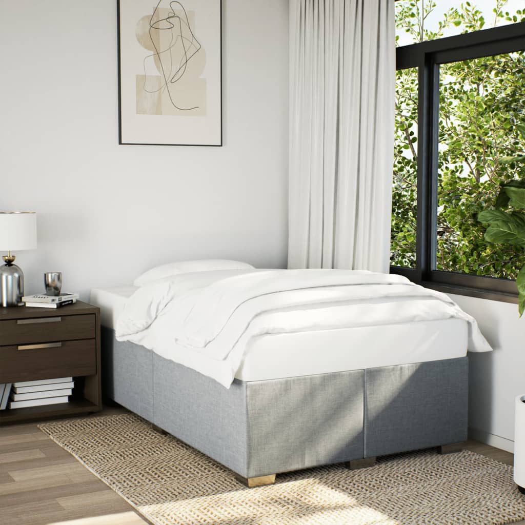 Bedframe zonder matras 120x200 cm stof lichtgrijs is nu te koop bij PeponiXL, paradijselijk wonen!