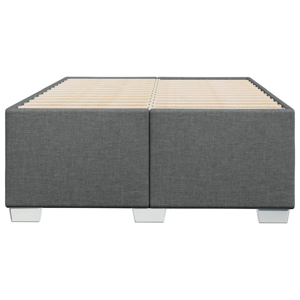 Bedframe zonder matras 120x200 cm stof donkergrijs is nu te koop bij PeponiXL, paradijselijk wonen!