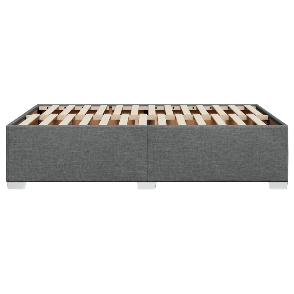 Bedframe zonder matras 120x200 cm stof donkergrijs is nu te koop bij PeponiXL, paradijselijk wonen!