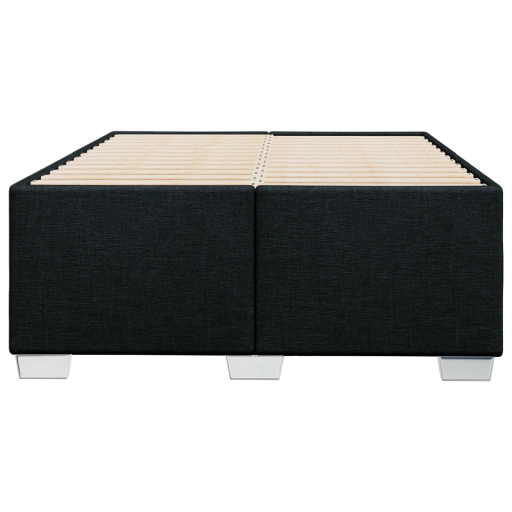 Bedframe zonder matras 120x200 cm stof zwart is nu te koop bij PeponiXL, paradijselijk wonen!