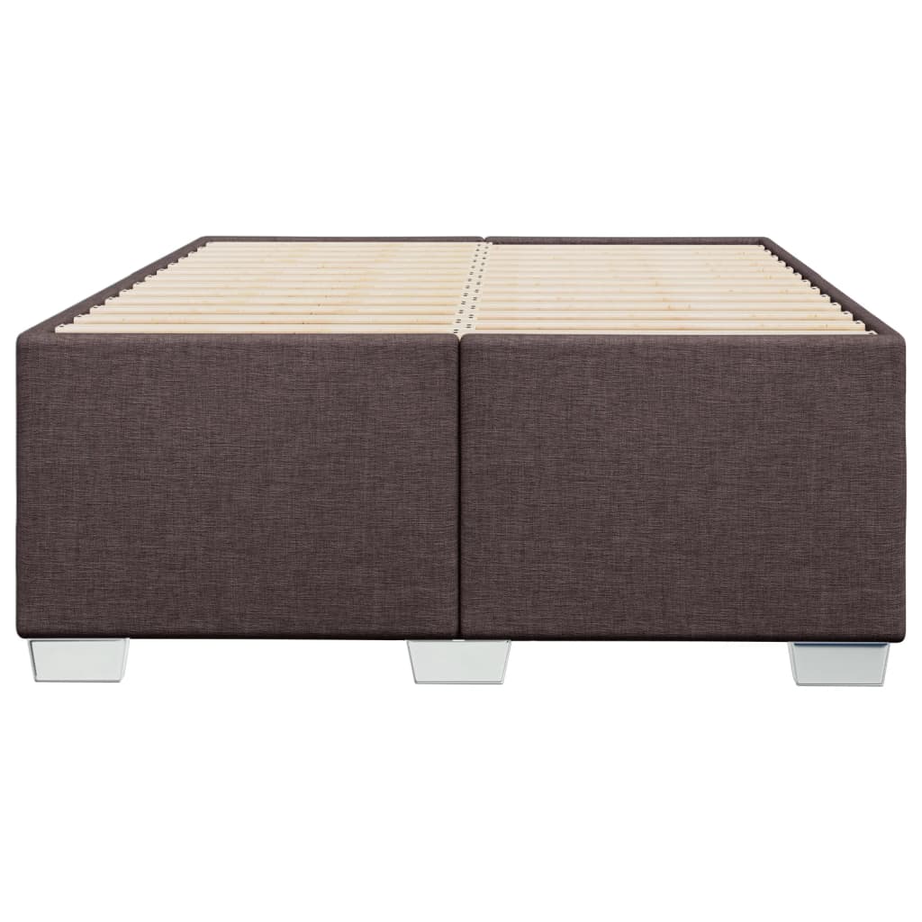 Bedframe zonder matras 120x200 cm stof donkerbruin is nu te koop bij PeponiXL, paradijselijk wonen!
