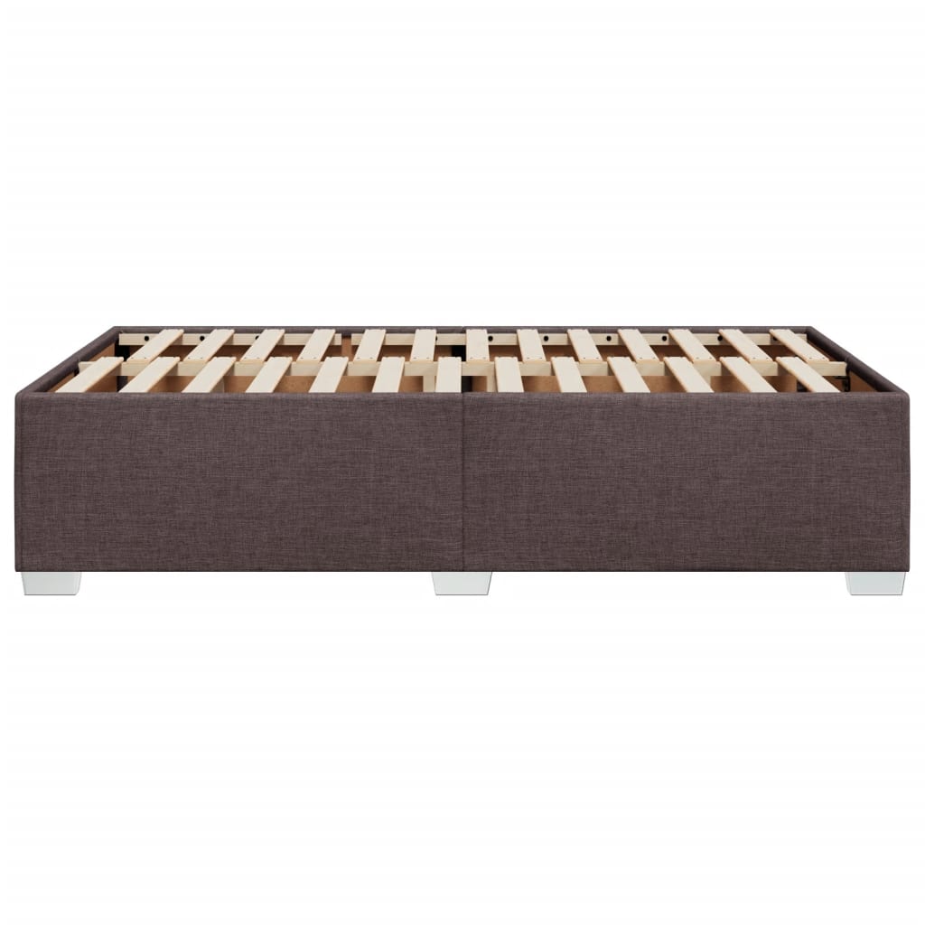 Bedframe zonder matras 120x200 cm stof donkerbruin is nu te koop bij PeponiXL, paradijselijk wonen!