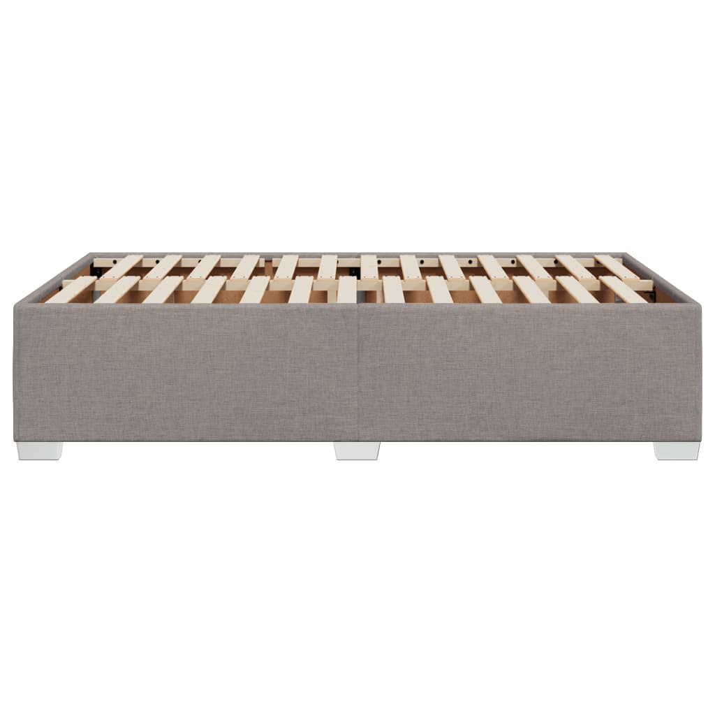 Bedframe zonder matras 120x200 cm stof taupe is nu te koop bij PeponiXL, paradijselijk wonen!